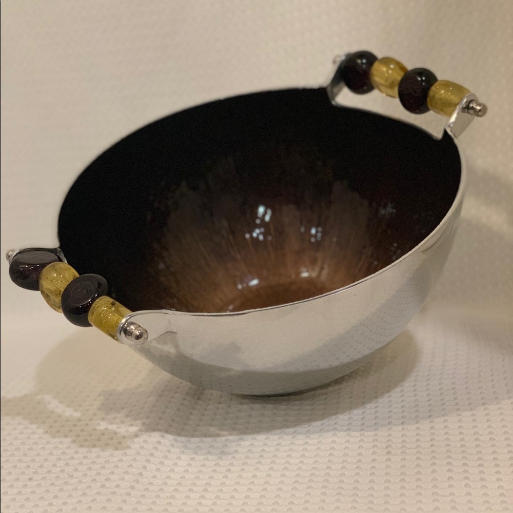 Silver plated salsa bowl